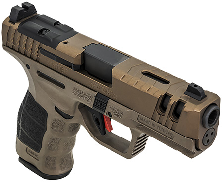 [810075873771] SAR USA SAR9CG3BR SAR9 C Gen3 Compact Frame 9mm Luger 15+1 4" Black Steel Barrel, Bronze Steel Optic Ready/Ported/Serrated Slide, Bronze Polymer Frame w/Picatinny Rail, Interchangeable Backstrap Grip