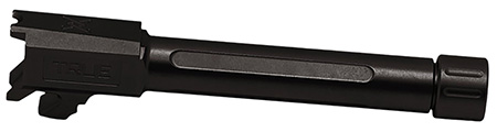 [719104540557] True Precision Inc TPSHCPBXTBL Springfield  9mm Luger 3.70" Threaded Black Nitride Stainless Steel, Fits Springfield Hellcat Pro