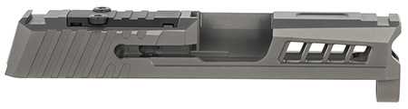 [719104537687] True Precision Inc TPP365SBCRMS Axiom Optic Cut Slide Fits Sig P365 Black DLC Anodized 416R Stainless Steel