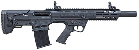 [682146896909] Citadel FRPS1218 Pup Scout  12 Gauge Semi-Auto 3" 5+1 18.50" Black Steel Barrel, Black Picatinny Rail Aluminum Receiver, Picatinny Handguard, Black Adj Cheek Riser Synthetic Stock