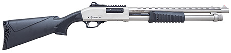 [682146897944] Citadel FRMN1220SYN Mariner  12 Gauge Pump 3" 4+1 18.50" Black Full Heat Shield Barrel, Black Picatinny Rail Steel Receiver, Fixed Black Synthetic Stock