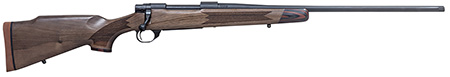 [682146854381] Howa HWH243LUX M1500 Super Deluxe Full Size 243 Win 5+1 22" Black Threaded Barrel, Black Drilled  &  Tapped Steel Receiver, Turkish Walnut Fixed Stock