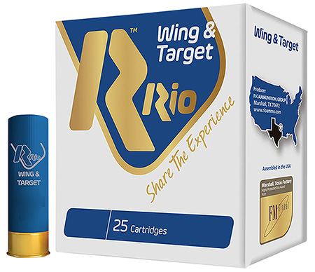 [8435101637220] Rio Ammunition WT288 Wing  &  Target  12Gauge 2.75" 1oz 8Shot 25 Per Box/10 Case