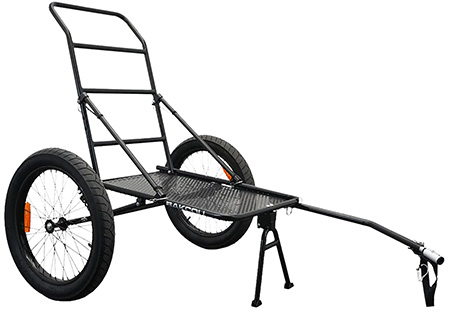 [9502784559145] Bakcou E-bikes RFDT Deer EBike Trailer  Includes Kickstand Black 72"