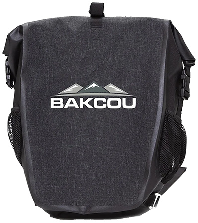 [9502623834594] Bakcou E-bikes APB Pannier Bag Black Heavy Canvas Fabric 2 Bags