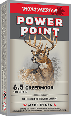 [020892233553] Winchester Ammo X652 Power-Point  6.5Creedmoor 140gr 20 Per Box/10 Case