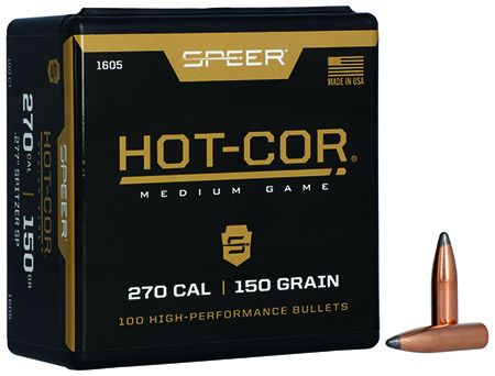 [076683016058] Speer 1605 Hot-Cor  277Cal 150gr Spitzer Soft Point 100 Per Box/5 Case