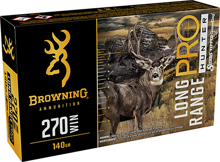 [020892230255] Browning Ammo B192502702 Long Range Pro  270Win 140gr 20 Per Box/10 Case
