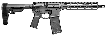 [810155166175] Vktr Industries V31100916617 VK-1  5.56mm 30+1 10.50" Black Steel Threaded Barrel, Black Armor Cerakote 9.85" VK-1 Handguard, Black Synthetic SB Tactical SBA3 Brace, Black Magpul K2 Grip, Ambidextrous
