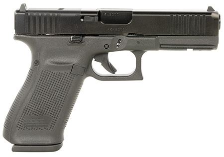 [764503059865] Glock UA205S201MOS G20 Gen5 MOS Standard 10mm Auto 10+1 4.61" Black GMB Barrel, Black nDLC Serrated Slide, Black Polymer Frame w/Picatinny Rail, Black Textured Grip, Ambidextrous, USA Made