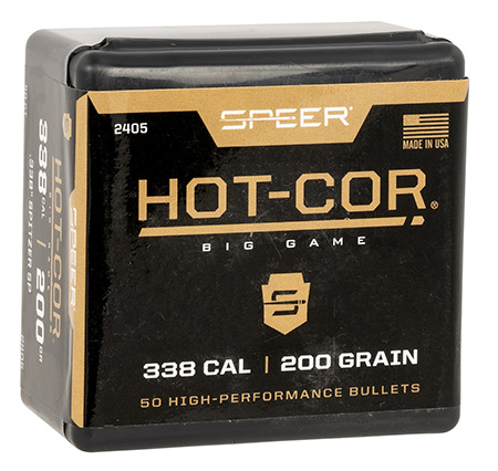[076683024053] Speer 2405 Hot-Cor  338Cal 200gr Spitzer Soft Point 50 Per Box/5 Case