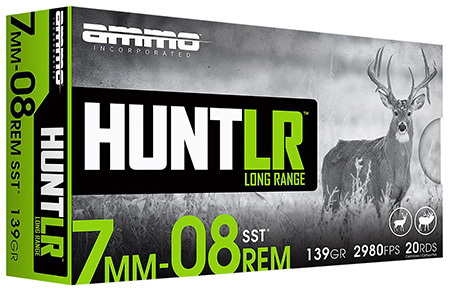 [818778024384] Ammo Inc 7MM08139SSTA20 Hunt Long Range 7mm-08Rem 139gr Super Shock Tip 20 Per Box/10 Case
