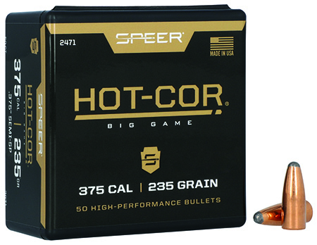 [076683024718] Speer 2471 Hot-Cor  375Cal 235gr Semi Spitzer Soft Point 50 Per Box/5 Case