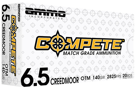 [818778022854] Ammo Inc 65CM140BTHPA20 Compete  6.5Creedmoor 140gr Boat Tail Hollow Point 20 Per Box/10 Case