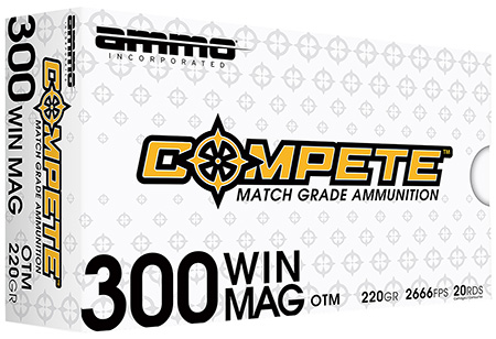[818778024544] Ammo Inc 300WM190BTHPA20 Compete  300WinMag 220gr Open Tip Match 20 Per Box/10 Case