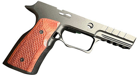 [850057873054] Sharps Bros SBGM09 Grip Module  Black w/ Cherry 7075-T6 Aluminum Fits Sig P320