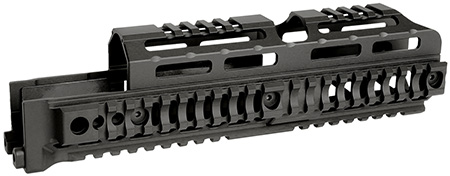 [812102034827] Midwest Industries MIAKALPHAQR10  AK Alpha Black 6061 Aluminum AK-47/AK-74 10.0" Long
