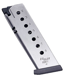 [798681118205] Sig Sauer MAG220458 P220  8rd 45ACP Stainless Steel