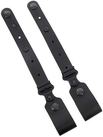 [601299026285] Galco MC2TDB Horizontal Shoulder System Tie Down Set 2.0 Black Full Grain Leather Ambidextrous