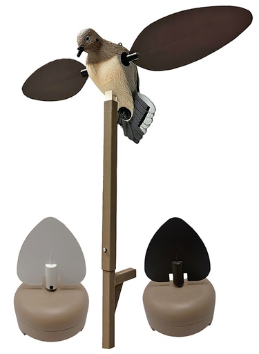 [816740004839] Mojo Outdoors HW2548 Voodoo/2 Flock A Flickers  Sports South Exclusive Brown/White Decoy Combo With 2 Flickers