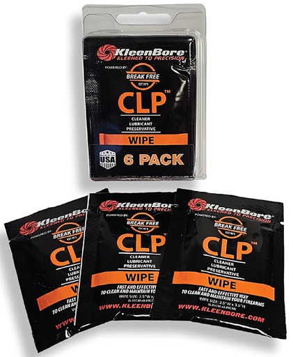 [026249005750] KleenBore KBBF6PK BreakFree CLP Wipes 6PK