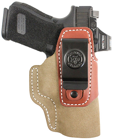 [792695375814] DeSantis Gunhide 215NJ8JZ0 Transit  IWB Natural Kydex/Leather Belt Clip Sig Sauer P365 Ambidextrous