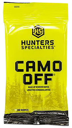 [021291002993] Hunters Specialties HS00299 Camo Off Makeup Remover 7" x 4" 30 Wipes