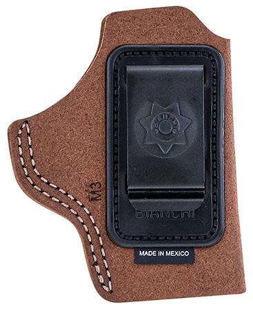 [013527103802] Bianchi 10380 6C  IWB Tan Leather Belt Clip Fits 2" Barrels/Ruger/Colt Charter Arms Right Hand
