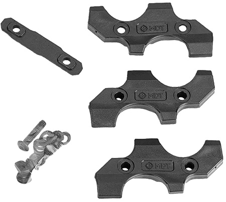 [682157403004] Mdt Sporting Goods Inc 105248BLK M-LOK Spare Round Holder Black Polymer