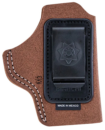 [013527103765] Bianchi 10376 6C  IWB Tan Leather Belt Clip Fits 2-3" Barrels Ruger/Colt/S&W K Frame Right Hand