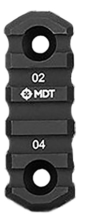 [709951102244] Mdt Sporting Goods Inc 103150-BLK M-Lok Picatinny Rail  Black Anodized 2.50" Long