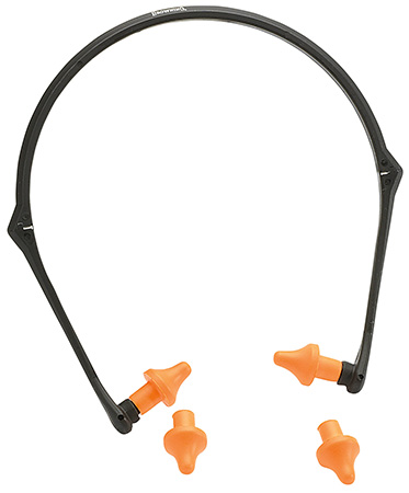 [023614373612] Browning 12686 Banded Earplugs  Plastic 22 dB Folding Black/Orange