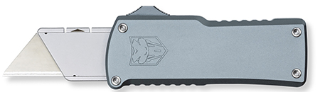 [099654044782] CobraTec Knives  Utility  OTF 3.38" Gray Aluminum Handle