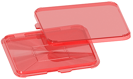 [026057361390] MTM Case-Gard PFS Primer Flipper Square Red Plastic