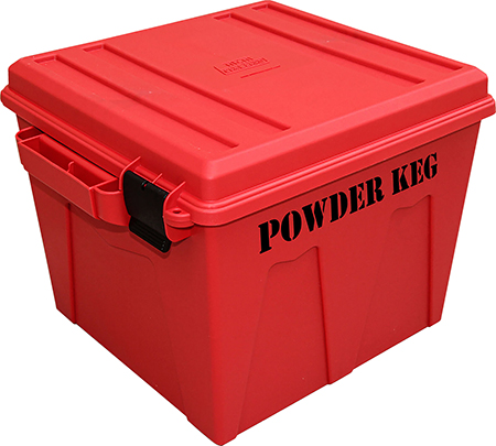 [026057363608] MTM Case-Gard PK12 Powder Keg Storage Container Red Polypropylene Plastic