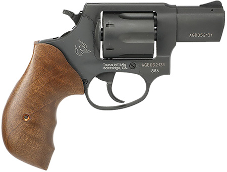 [725327942481] Taurus 2-85621TW 856 *CA Compliant Small 38 Special 6 Shot 2" Matte Black Carbon Steel Barrel, Cylinder  &  Frame, Black Grip, Transfer Bar Safety, Exposed Hammer