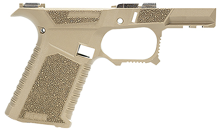 [850055982208] Sct Manufacturing 0225020100IA Sub Compact  Compatible w/ Glock 43X/48 Flat Dark Earth Polymer Frame Aggressive Texture Grip Includes Locking Block
