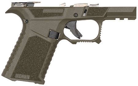 [850055982253] Sct Manufacturing 0226020000IB Sub Compact  Compatible w/ Glock 43X/48 OD Green Polymer Frame Aggressive Texture Grip