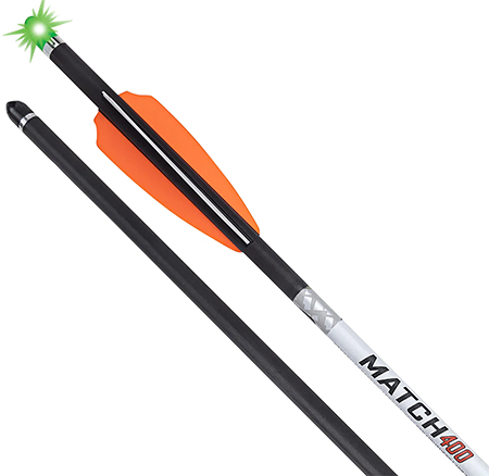[788244015584] Tenpoint HEA7693 Match 400 Alpha Blaze Carbon 20".004 Straightness 3 Pack green