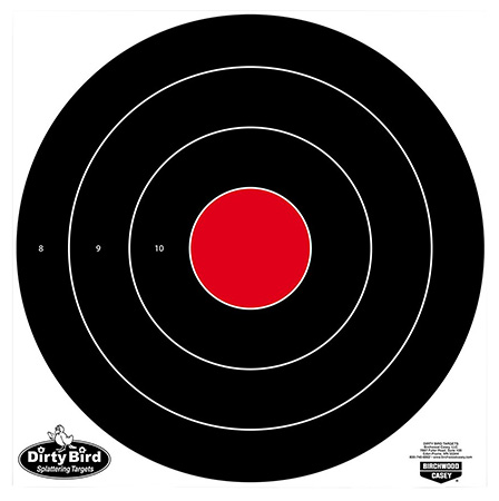 [029057351859] Birchwood Casey 35185 Dirty Bird  17.25" Bullseye Tagboard Hanging Black/White 5 Pack