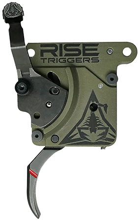 [850043415558] Rise Armament RA740 Reliant Trigger Black/Green Curved