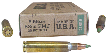 [020892233393] Winchester Ammo SGM855KW USA M855 5.56mm 62gr Full Metal Jacket 20 Per Box/50 Case