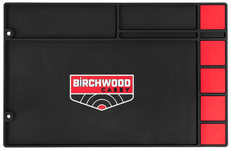 [888151060254] Birchwood Casey 30250 Pistol Cleaning Mat Black/Red Rubber 17" x 11"