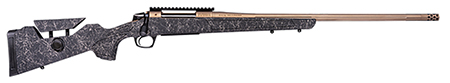 [043125139699] CVA CR3969F Cascade Long Range Hunter Full Size 7mm PRC 24" Smoked Bronze Cerakote Steel Threaded Barrel, Black w/Smoked Bronze Web Synthetic Stock