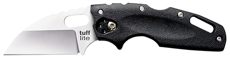 [888151033135] Cold Steel CS20LTZ Tuff Lite  2.50" Folding Sheepsfoot Plain AUS-8A SS Blade, 3.50" Black Textured Griv-Ex Handle