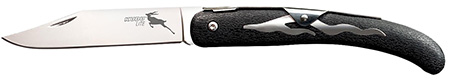 [888151032138] Cold Steel CS20KJZ Kudu Lite 4.25" Folding Clip Point Plain Satin 5Cr15MoV SS Blade, 5.75" Black Textured Zy-Ex Handle