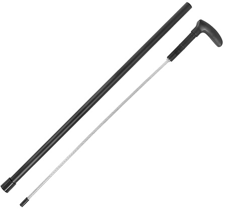 [888151046531] Cold Steel CSCN38CBL Cable Whip Cane Black Carbon w/Zinc Plating 32" OAL