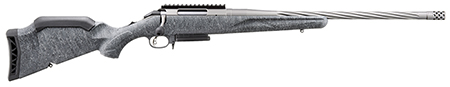[736676469178] Ruger 46917 American Gen II Full Size 7mm PRC 3+1 20" Cobalt Cerakote Threaded Barrel, Picatinny Rail Steel Receiver, Gray Splatter Adjustable Synthetic Stock
