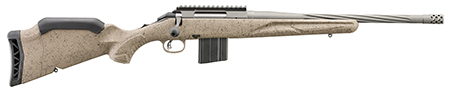 [736676469277] Ruger 46927 American II Ranch Full Size 6.5 Grendel 10+1 16.10" Cobalt Cerakote Spiral Fluted Threaded Barrel  &  Alloy Steel Receiver w/Picatinny Rail, Flat Dark Earth Splatter Adj LOP Synthetic Stock