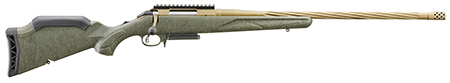 [736676469314] Ruger 46931 American II Predator Full Size 308 Win 3+1 22" Burnt Bronze Cerakote Spiral Fluted Threaded Barrel  &  Alloy Steel Receiver w/Picatinny Rail, Green Splatter Adj LOP Synthetic Stock